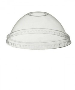 Capace din plastic PET  frappe (Set de 100 buc.)