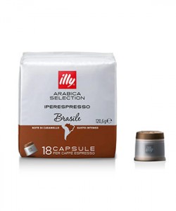 Capsule Illy Iperespresso Cube Brazil 18 capsule cafea
