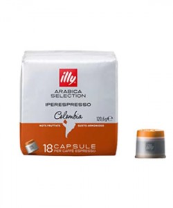 Capsule Illy Iperespresso Cube Colombia 18 capsule cafea
