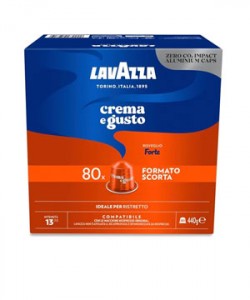 Lavazza Nespresso Crema e Gusto Forte 80 capsule cafea
