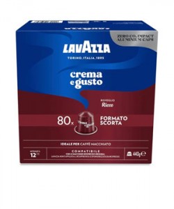 Lavazza Nespresso Crema e Gusto Ricco 80 capsule cafea