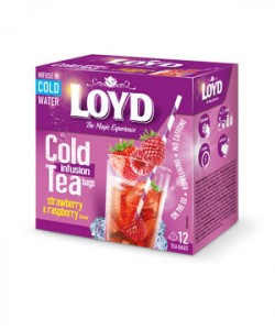 Loyd ceai rece Strawberry&Raspberry 12 plicuri piramida