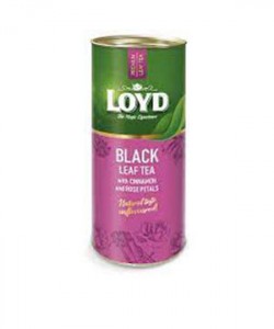 Loyd ceai frunze Black Tea, Cinnamon&Rose 80g