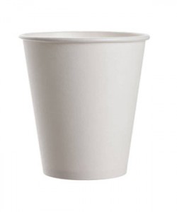 Pahare carton 8 oz albe (set 50 buc.)