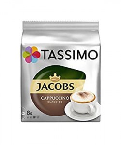 Jacobs Tassimo Cappuccino 8 capsule cafea + 8 capsule lapte