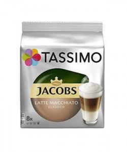 Jacobs Tassimo Latte Macchiato 8 capsule cafea + 8 capsule lapte