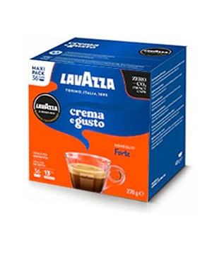 costo ricarica vuse go Lavazza Capsules And Pods Lavazza A Modo Mio Crema E Gusto Dolce Coffee  Capsules – 36 Pods Maxi Pack, Rounded & Balanced