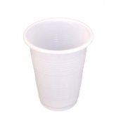 Pahare plastic albe 160 ml (set 100 buc.)
