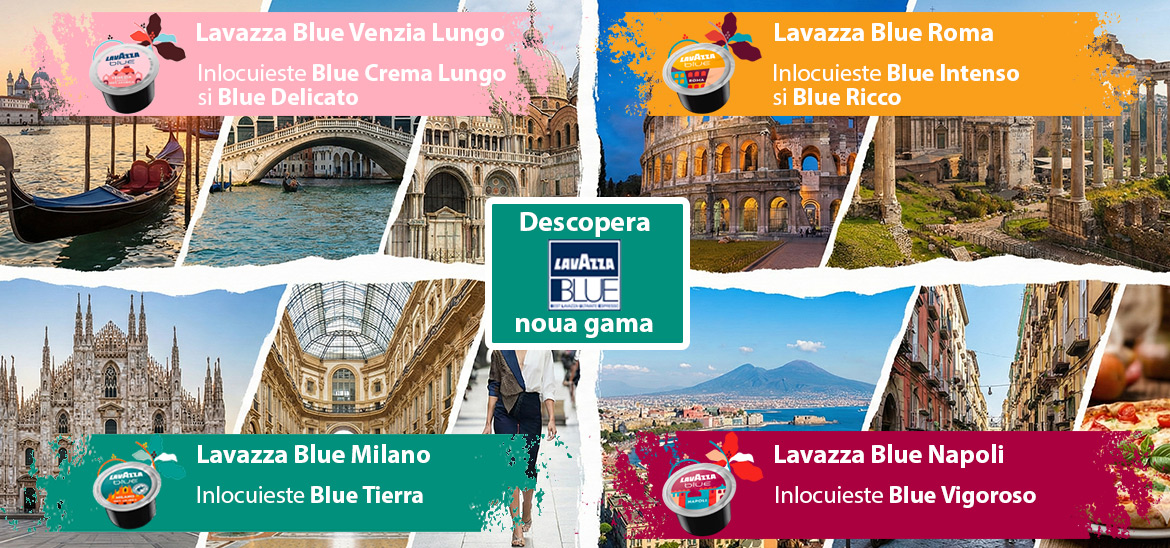 Descopera noua gama de capsule de cafea Lavazza Blue!