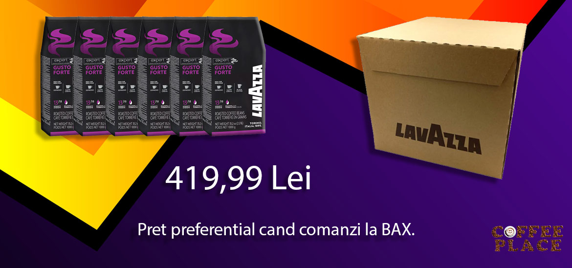 Comanda la bax si prinde un pret preferential la Lavazza Gusto Forte