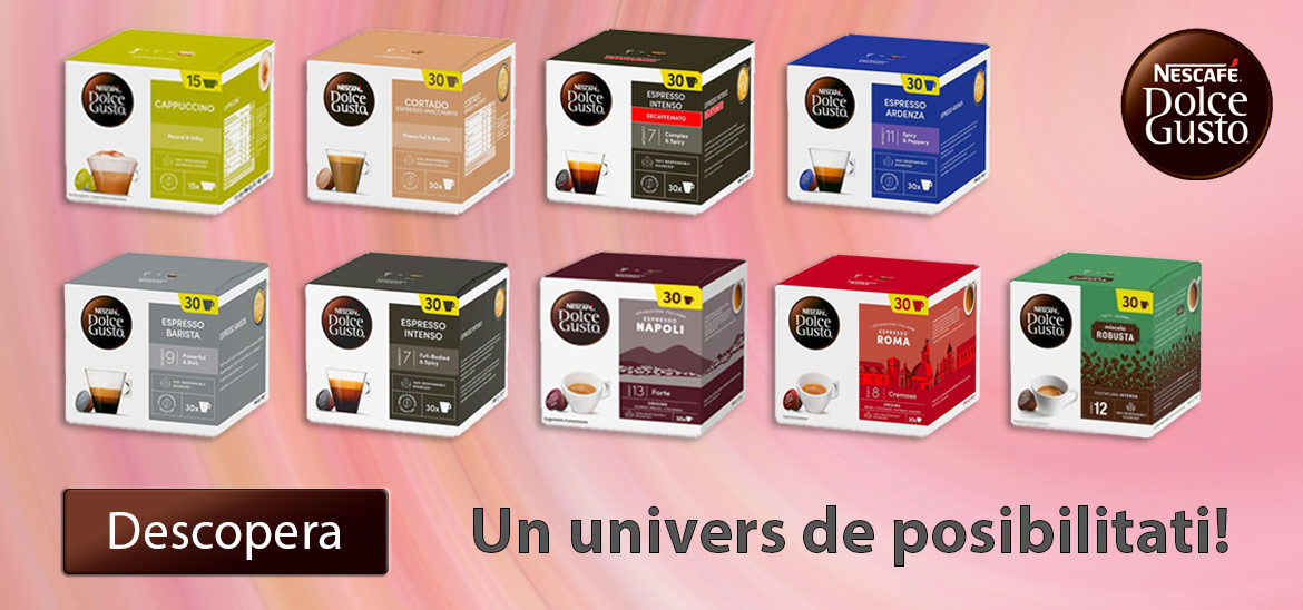 Descopera diversitatea universului Nescafe Dolce Gusto!